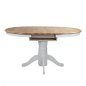 Preview: Country Style Holztisch Weiß 106(+40) x 78 cm