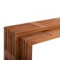 Preview: COUCHTISCHE 2-TEILIGES SET MASSIVES TEAKHOLZ IN NATURAL 110x30x46Hcm