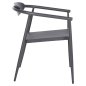 Preview: SESSEL ANTHRAZIT ALUMINIUM-ANTHRAZIT TEXTILENE 56x61x74,5Hcm