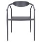 Preview: SESSEL ANTHRAZIT ALUMINIUM-ANTHRAZIT TEXTILENE 56x61x74,5Hcm