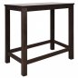 Preview: Stehtisch / Bartisch BERTO aus Massivholz (120x60x110 cm) Wenge
