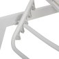 Preview: ALUMINIUMSTÜHLE WEISSER RAHMEN & TEXTILENE 191,5x55,5x89,5 qm