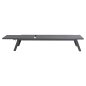 Preview: ALUMINUM SUNBED ANTHRACITE FRAME & TEXTILENE 191,5x55,5x89,5Hcm