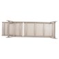 Preview: ALUMINIUM-SONNENLIEGE CHAMPAGNER RAHMEN & TEXTILIEN 196,5x64,5x92Hcm