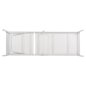 Preview: ALUMINUM SUNBED WHITE FRAME & TEXTILENE 196,5x64,5x92Hcm