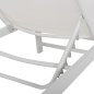 Preview: ALUMINUM SUNBED WHITE FRAME & TEXTILENE 196,5x64,5x92Hcm