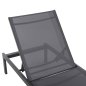 Preview: ALUMINIUM-SONNENLIEGE ANTHRAZITGESTELL & TEXTILENE 196,5x64,5x92Hcm
