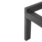Preview: ALUMINIUM-SONNENLIEGE ANTHRAZITGESTELL & TEXTILENE 196,5x64,5x92Hcm