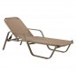 Preview: Professional tanning bed made of aluminum frame and text line in beige tone