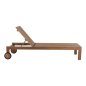 Preview: SONNENLIEGE LAGERTHA, TEAKHOLZ IN NATURFARBE, 200 x 65 x 102 Hcm