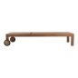 Preview: SONNENLIEGE LAGERTHA, TEAKHOLZ IN NATURFARBE, 200 x 65 x 102 Hcm