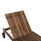 Preview: SONNENLIEGE LAGERTHA, TEAKHOLZ IN NATURFARBE, 200 x 65 x 102 Hcm