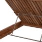 Preview: SONNENLIEGE LAGERTHA, TEAKHOLZ IN NATURFARBE, 200 x 65 x 102 Hcm