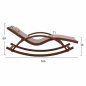 Preview: ROCKING MOBILE CHAIR CAILINH IN WALNUT COLOR B Sorting 166x71x69 cm