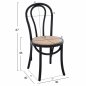Preview: VIENNA WOODEN CHAIR MADE OF BEECH WOOD IN BLACK COLOR 40x40x87 cm