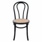 Preview: VIENNA WOODEN CHAIR MADE OF BEECH WOOD IN BLACK COLOR 40x40x87 cm
