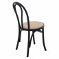 Preview: VIENNA WOODEN CHAIR MADE OF BEECH WOOD IN BLACK COLOR 40x40x87 cm