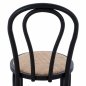 Preview: VIENNA WOODEN CHAIR MADE OF BEECH WOOD IN BLACK COLOR 40x40x87 cm