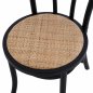 Preview: VIENNA WOODEN CHAIR MADE OF BEECH WOOD IN BLACK COLOR 40x40x87 cm