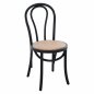 Preview: VIENNA WOODEN CHAIR MADE OF BEECH WOOD IN BLACK COLOR 40x40x87 cm