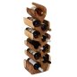 Preview: FLASCHENREGAL VERTIKAL AUS SUARHOLZ 27x18,5x82Hcm