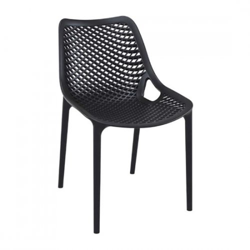 Bistro chair AIR made of plastic I garden chair I outdoor chair with honeycomb pattern