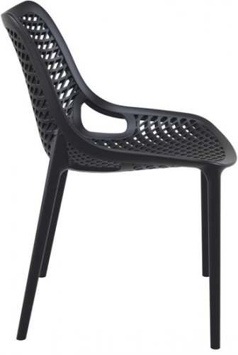 Bistro chair AIR made of plastic I garden chair I outdoor chair with honeycomb pattern
