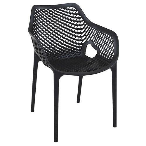 Sessel "Air" aus Polypropylen in schwarz