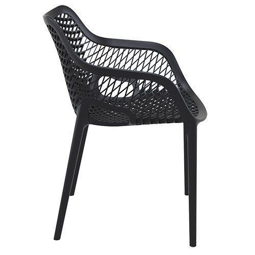 Sessel "Air" aus Polypropylen in schwarz