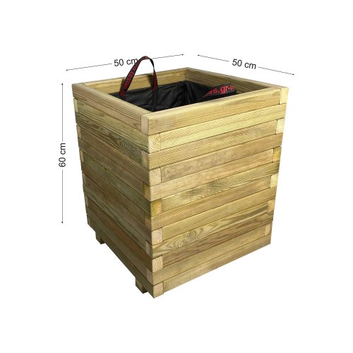 Square entrance pot - 50x50x60cm