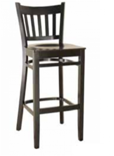 Barhocker aus buchenholz im farbton „wenge“