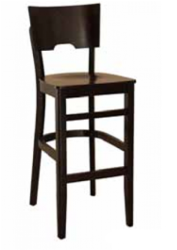 Barhocker aus buchenholz in der farbe "wenge"