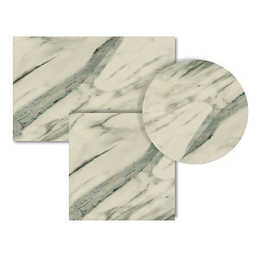 Tischplatte "Topalit Smartline Marble" Ø80cm 16mm Dicke - Hoch komprimiertes gepresstes Holz