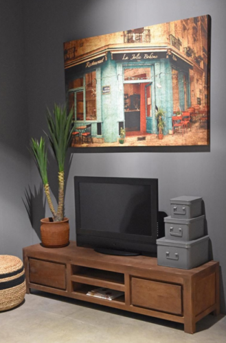 TV cabinet made of sturdy mango wood