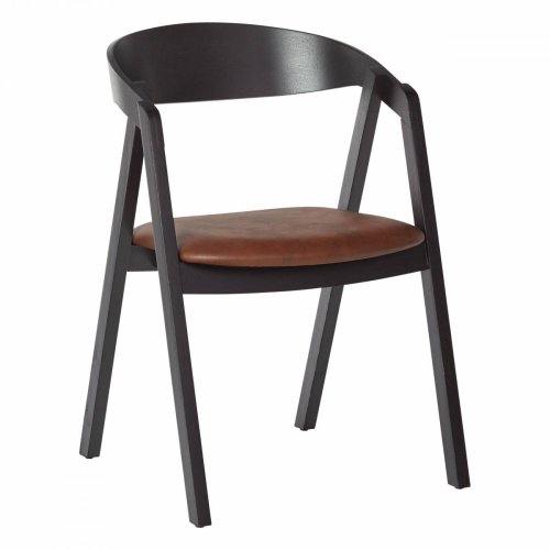 Polsterstuhl "Guru PS" aus Buche dunkelbraun