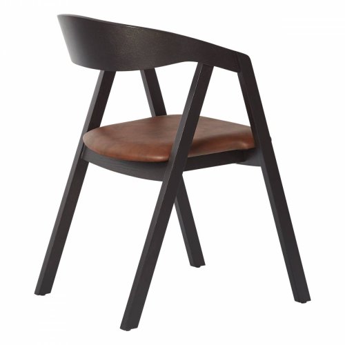 Polsterstuhl "Guru PS" aus Buche dunkelbraun