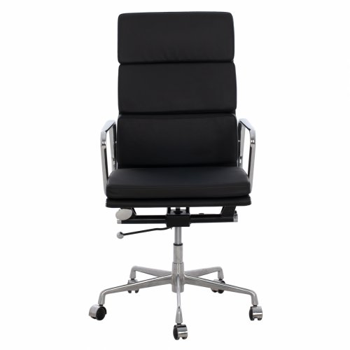 Bürostuhl Superior aus Aluminiumgestell in schwarz 62x70x115 cm