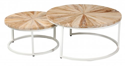 2-piece placemat with wooden lid and iron base