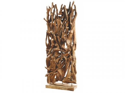 Separator - Paravan von Stücken aus Naturholz suar.