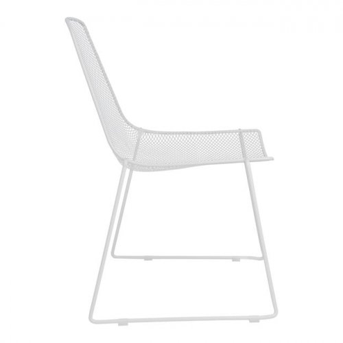 Metall Stuhl WIRE Möbeldesign | In Weiß