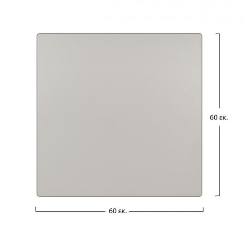 επιφάνεια του τραπεζιού HPL σε λευκό χρώμα 60x60 cm, πάχος 12mm