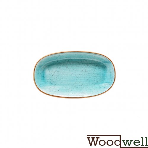 Oval Teller "Bonna Aura Aqua" 24 cm 12 set