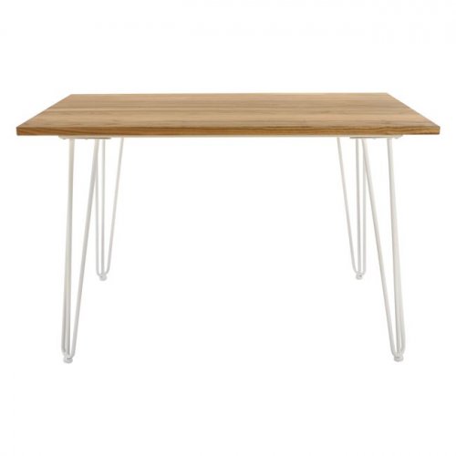Wohnling Esstisch  NATURHOLZ 120x70x76cm | In Weiß