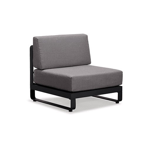 "NEW POLO" LOUNGESET 4-TEILIG AUS ALUMINIUM UND TEAKHOLZ