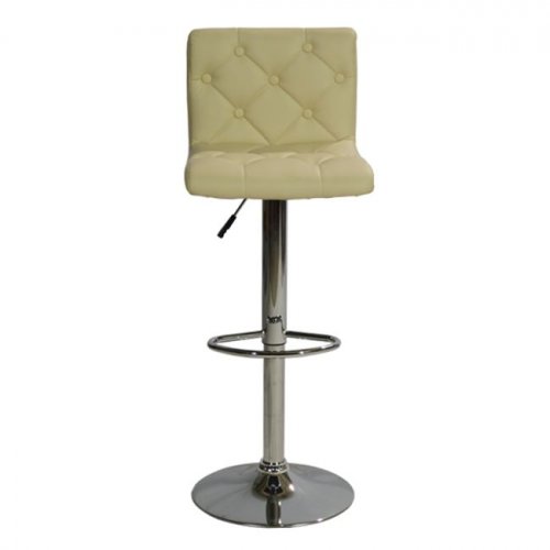 Barhocker mit Metallgestell | In Cremefarbe