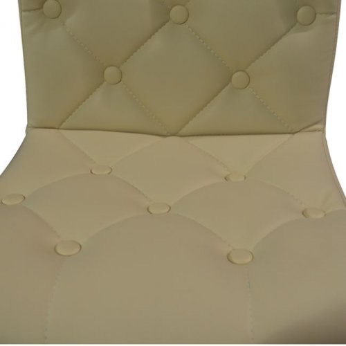 Barhocker mit Metallgestell | In Cremefarbe