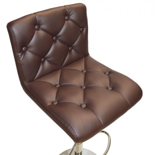 Barhocker mit Metallgestell braun