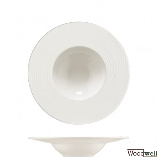 Pastateller "Bonna Loop" 28cm-400cc 6 Set weiß