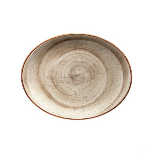 Ovaler Porzellanteller "Bonna Aura Terrain"31x24cm 6 set