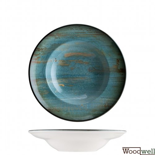 Pastateller "Bonna Madera" 27cm-450cc 6 Set grün/blau
